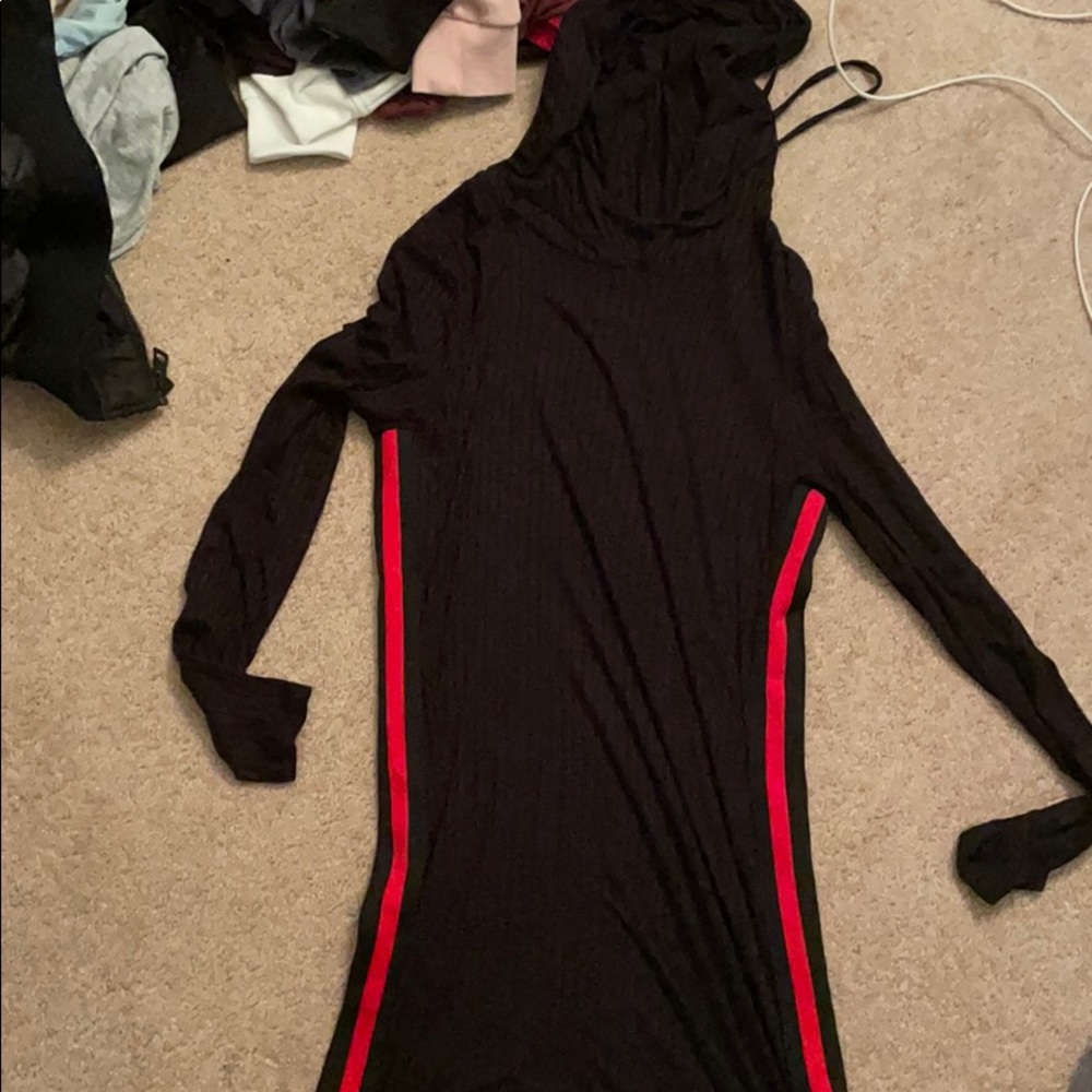 hooded dress